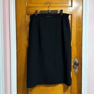 Chancelle Vintage A-Line Black Midi Skirt Women’s US 18
